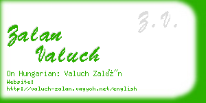 zalan valuch business card